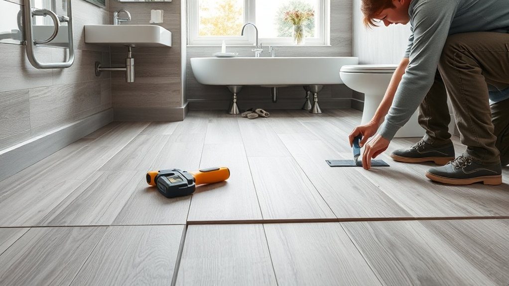 Bathroom Flooring Installation in Clapham