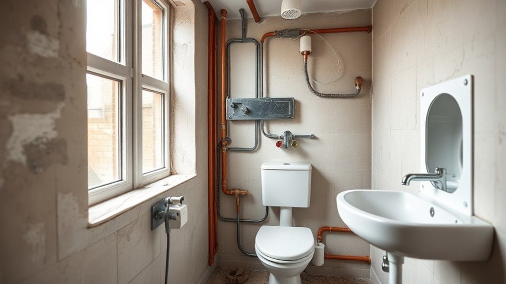 Bathroom Plumbing and Electrics in Clapham
